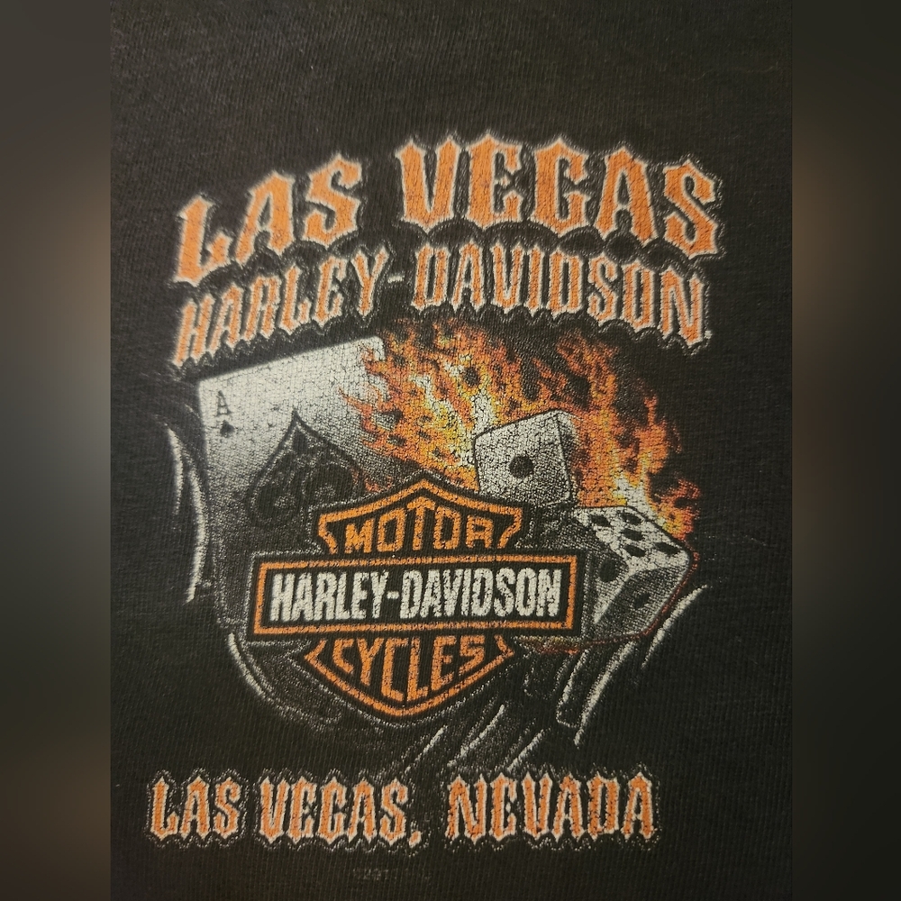 Vintage early 1990s Los Vegas Harley Tshirt